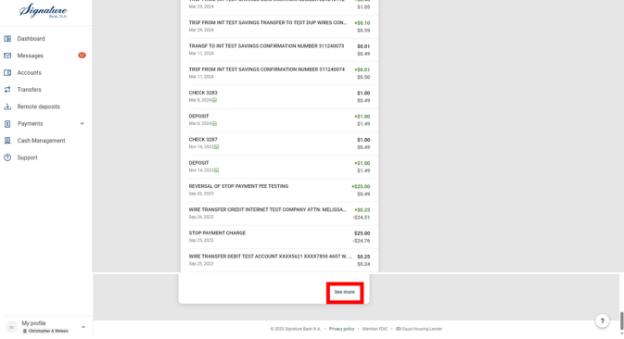 View and Download Transaction Information 7